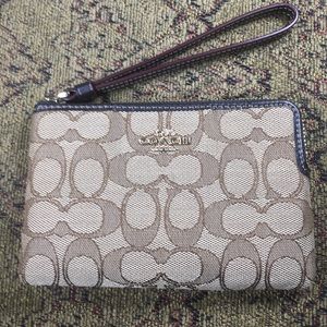Coach Canvas Wristlet